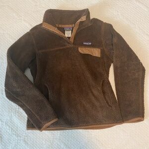 Patagonia Re-Tool Snap-T Fleece Pullover- Peat Brown Women's Medium